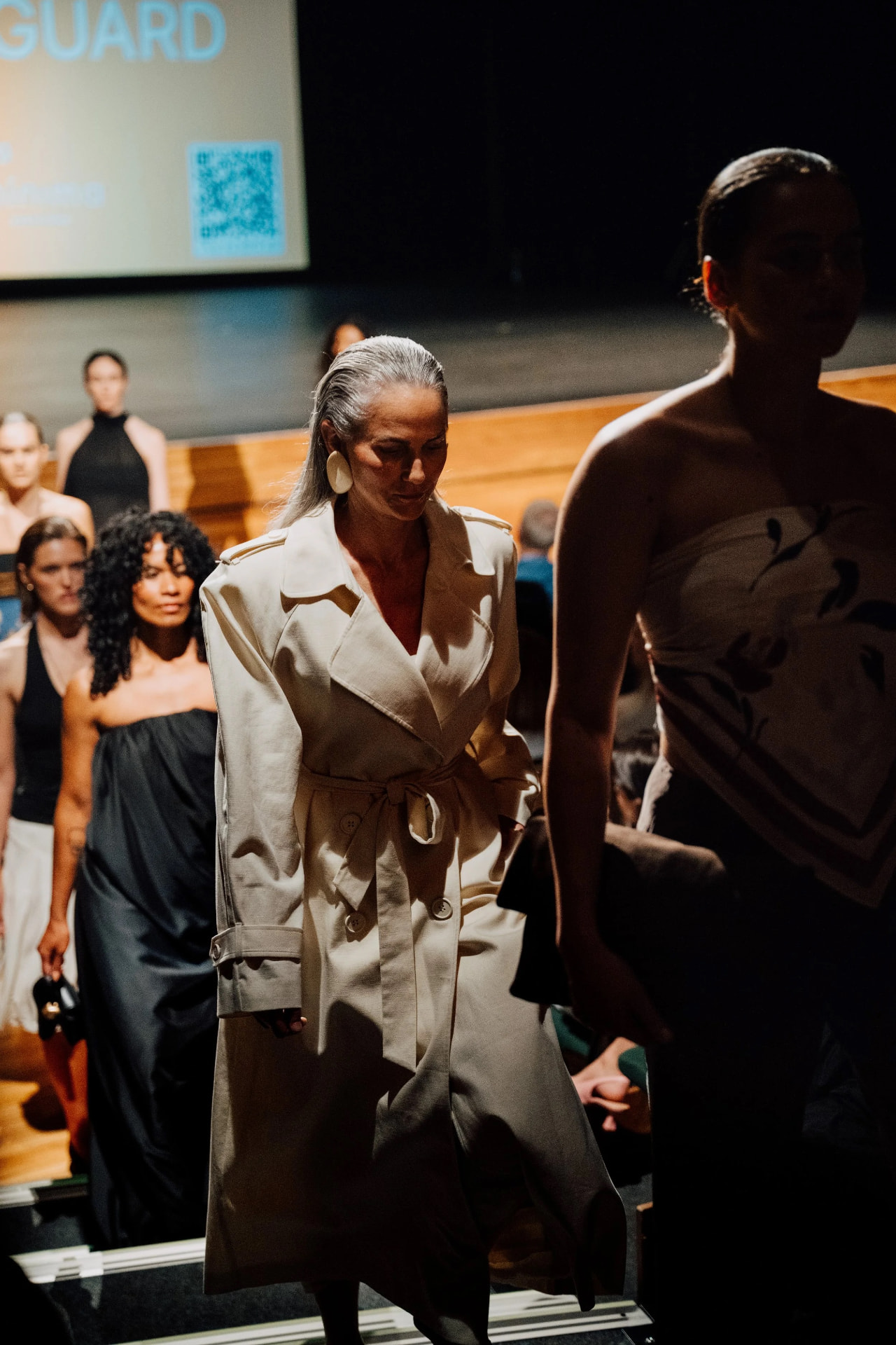 Models walk the runway at Christchurch Spring Fashion Festival.