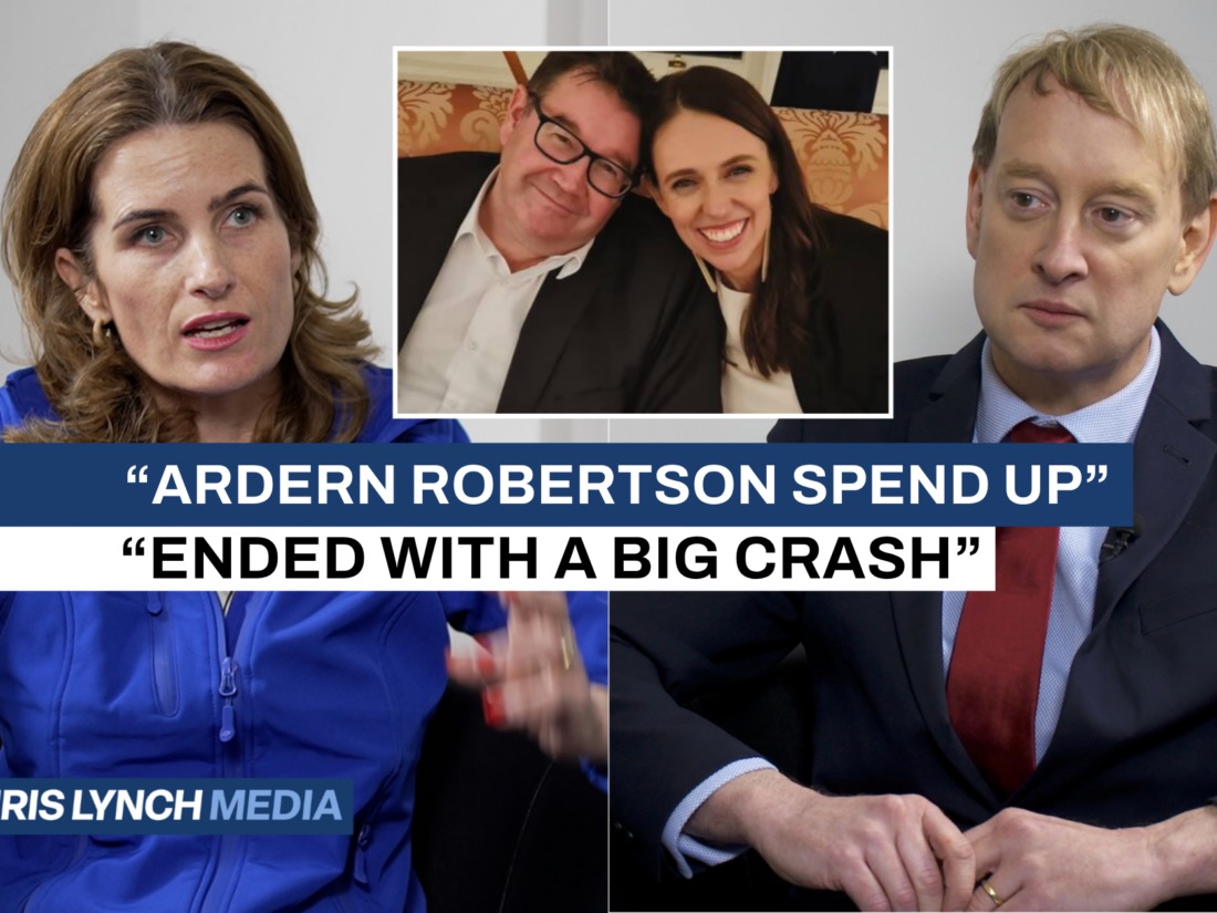 Finance Minister Nicola Willis in a Christchurch interview frame.