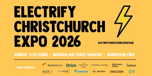 Electrify Christchurch Expo 2026 event graphic.