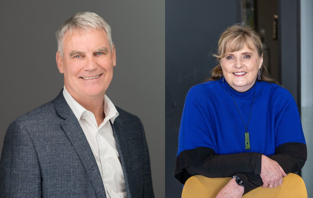 David Meates and Carolyn Gullery, authors of a Canterbury University Press book on health-system reform.
