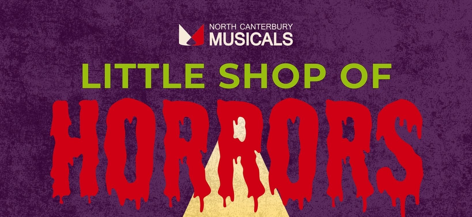 Cast and production image for North Canterbury Musicals' Little Shop of Horrors.