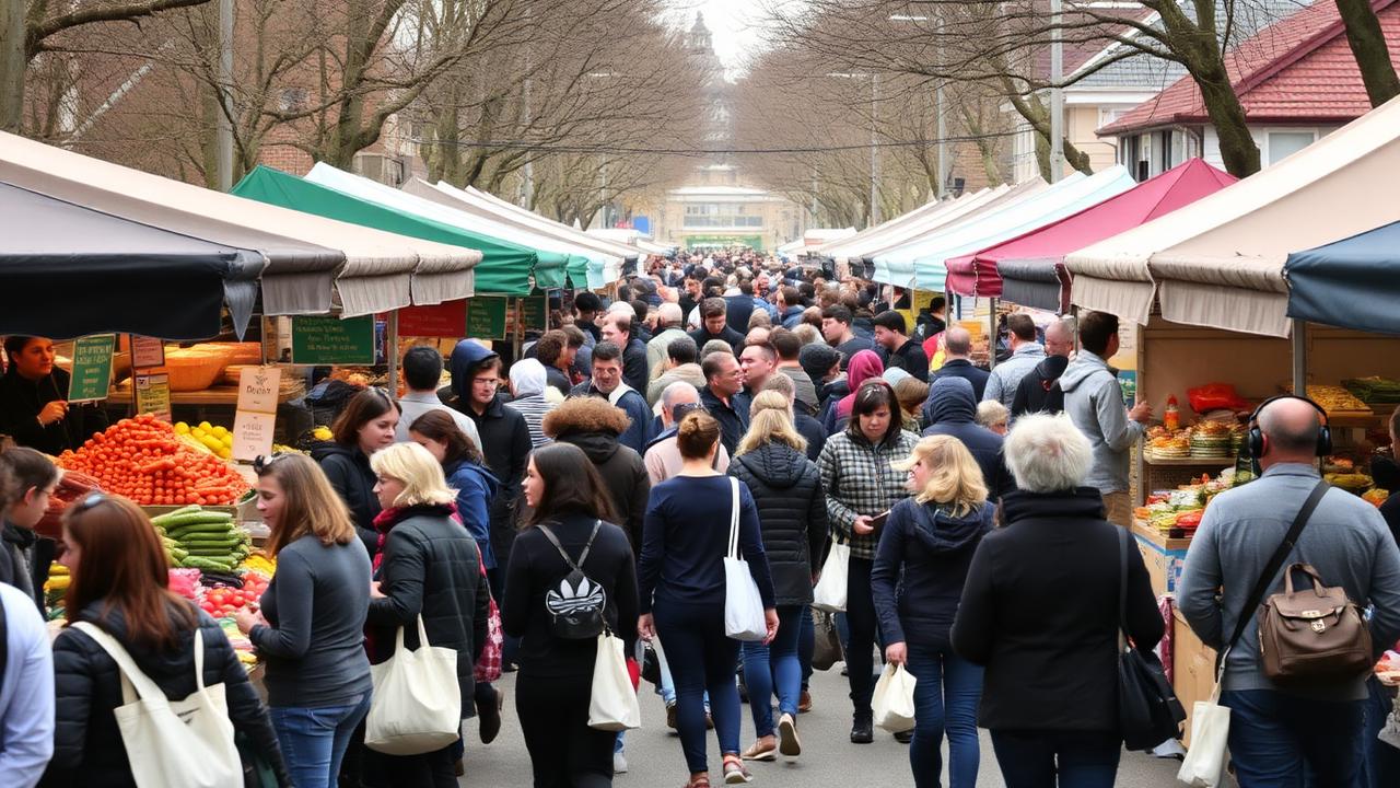 Local Markets Bring Crowds to Canterbury Suburbs